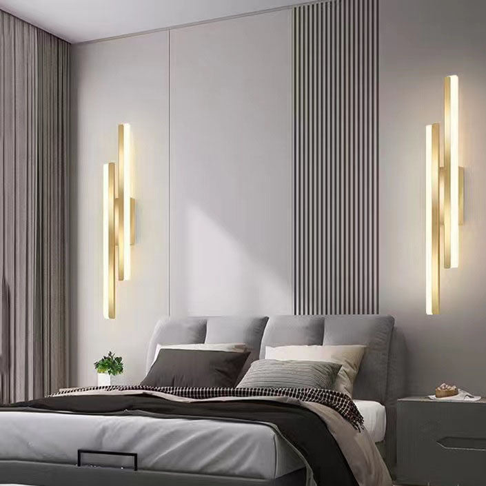 Skanto | LuxLine Moderne LED Vegglampe | Minimalistisk Design | Jern & Akryl | Dimmbar Lys