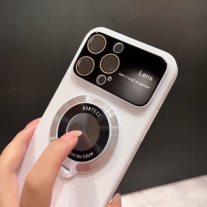 Skanto | MagSafe iPhone-deksel med integrert stativ og stort vindusdtegn