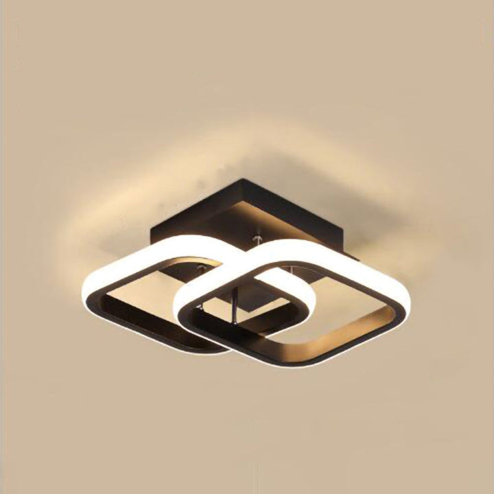 Skanto | Taklampe med LED svart metallramme