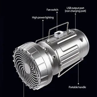 Lanterns Camping Solar Fan LED Light | Skanto