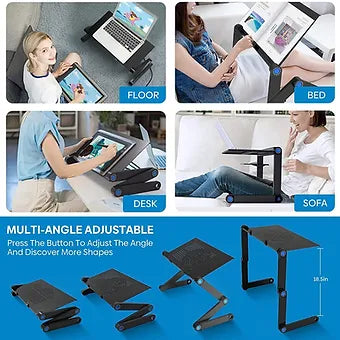 Skanto | Justerbar laptopstativ med musmatte
