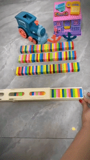 Skanto | Barn Automatisk Legging Domino Tog