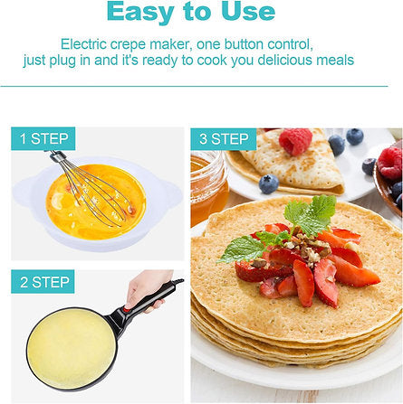 Skanto | Elektrisk Non-stick Pancake og Crepe Maker