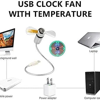 Skanto | USB LED Vifteklokke