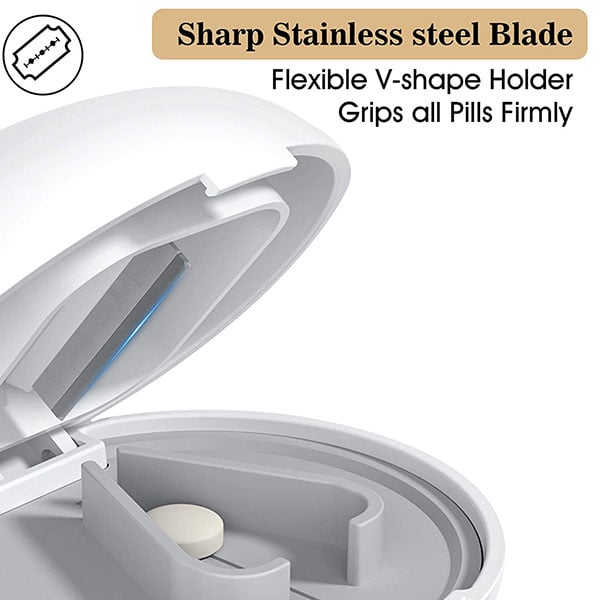 Pill cutter with dispenser | Skanto