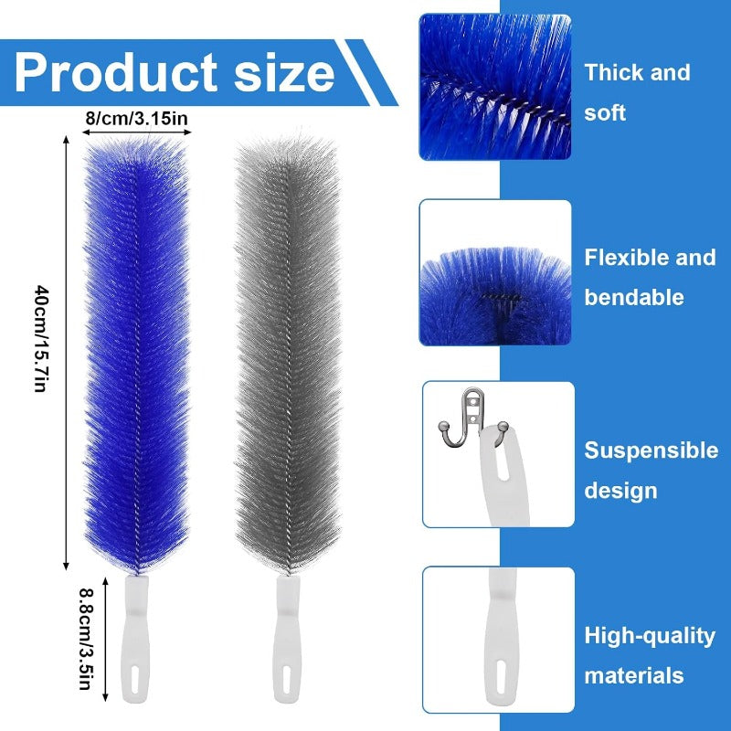 Fleksible Mikrofiber Viftkoster – Gjenbrukbare Rengjøringsverktøy for Blader, Ventiler & Persienner Skanto