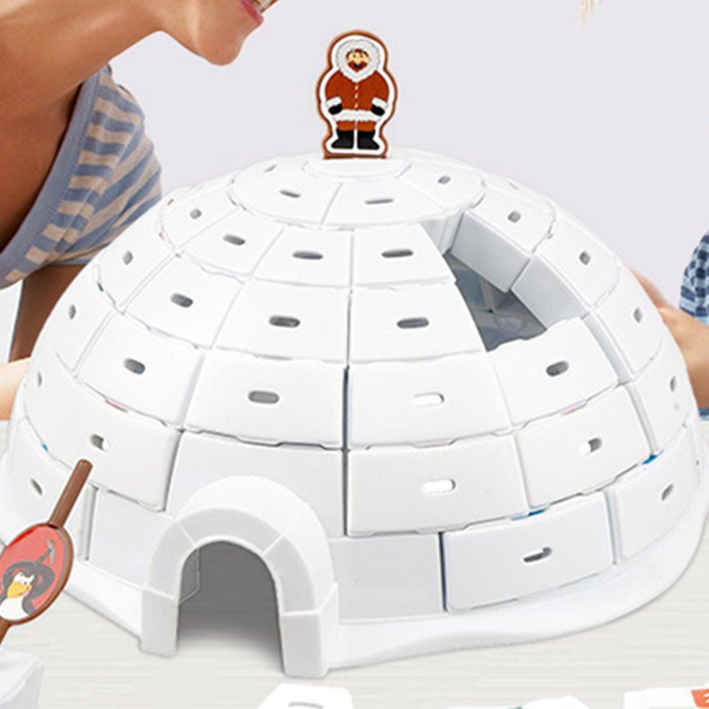 Norvo | Igloo Bricks | Slipp løs din indre glede med dette pingvinbrettspillet! - Stimulerer moro og strategisk tenkning