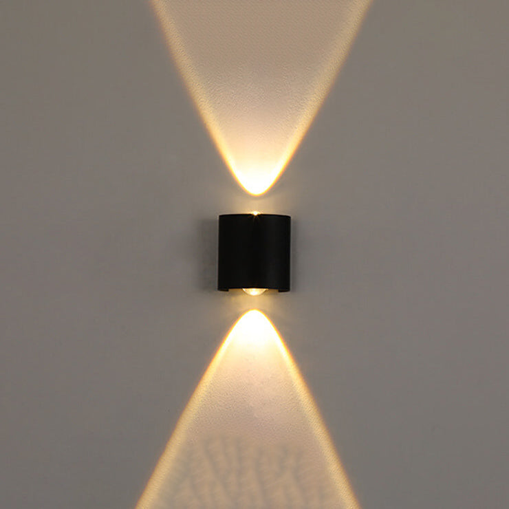 Moderne utendørs bue opp og ned spotlight LED utendørs vanntett vegglampe | Skanto