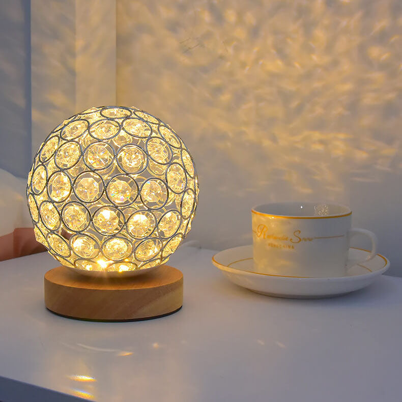 Skanto | Modern Minimalist Rund USB oppladbar LED bordlampe