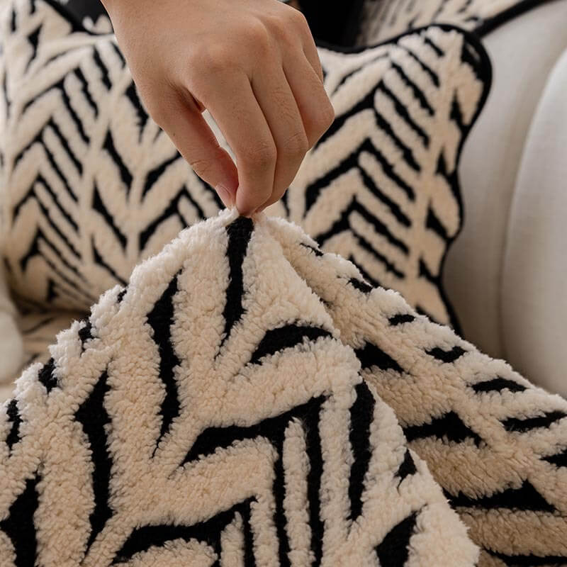 Premium Varm Hveteøre Plush Anti-Slip Sofa Deksel | Skanto