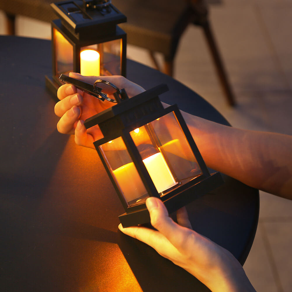 Skanto | Solar Retro Stearinlys Lantern LED Utendørs Hengende Lys