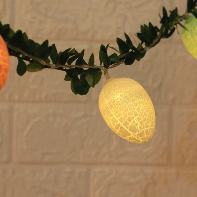 Skanto | Påskeknust Egg Rattan Lyslenke LED Dekorative Lyslenker