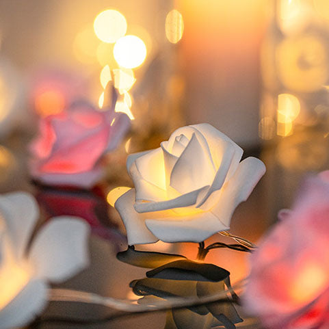 Skanto | Moderne Kreativ Rose Ferie Dekorasjon PV Bubble Mu LED Lyskjeder