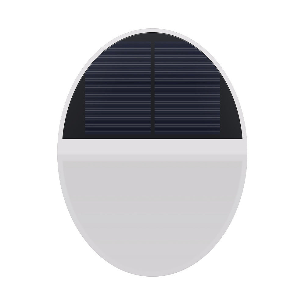 Solar utendørs vanntett rund flat kropp radar sensor LED vegglampe | Skanto