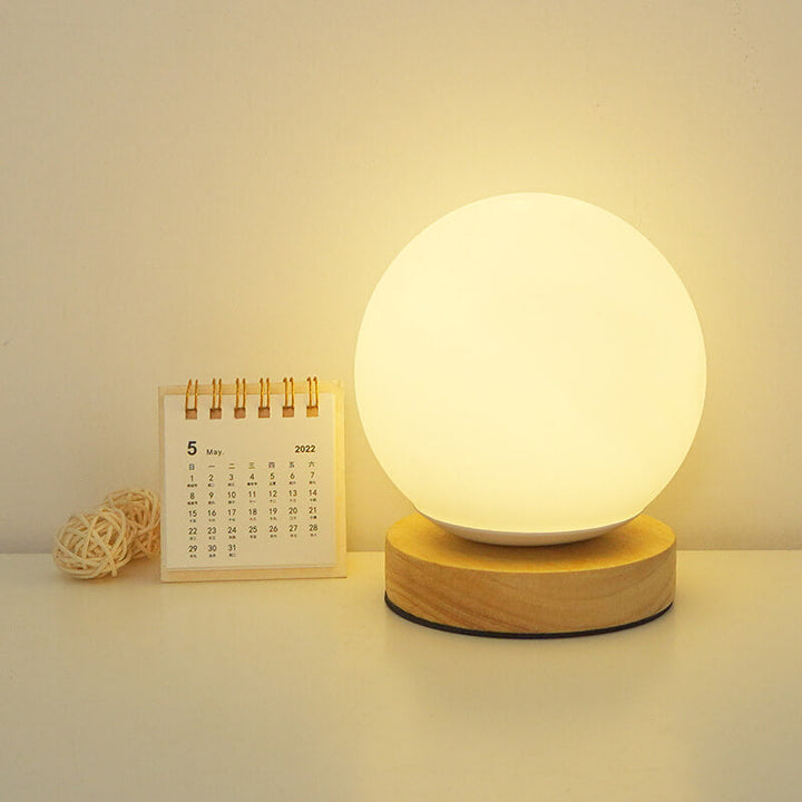Skanto | Modern Minimalist Rund USB oppladbar LED bordlampe