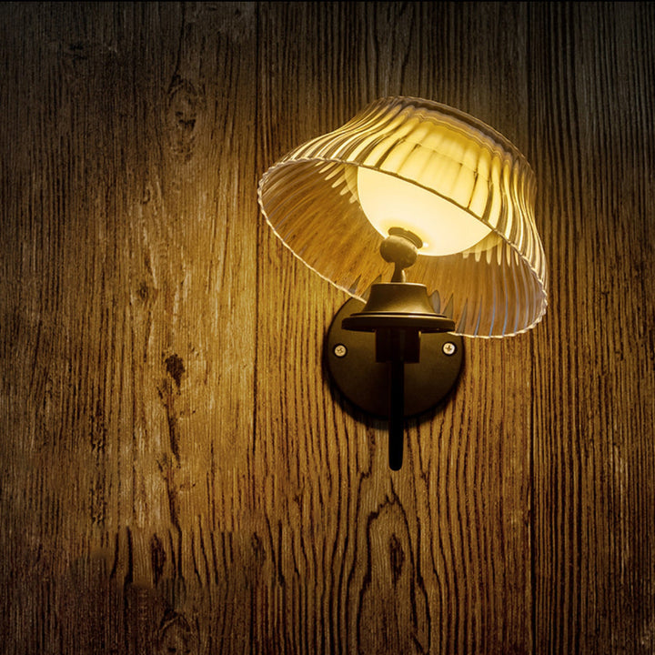 Moderne Retro Sol Jernlegering Plast LED Vanntett Vegg Lys For Utendørs | Skanto