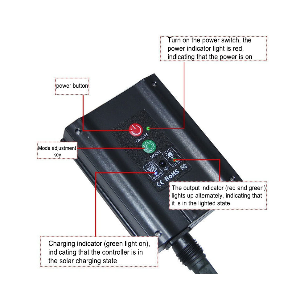 Norvo | LED Solenergi Stjerne Måne Gardin Lys Jul Utendørs Patio Dekorativ Camping Lysende Lyskastere