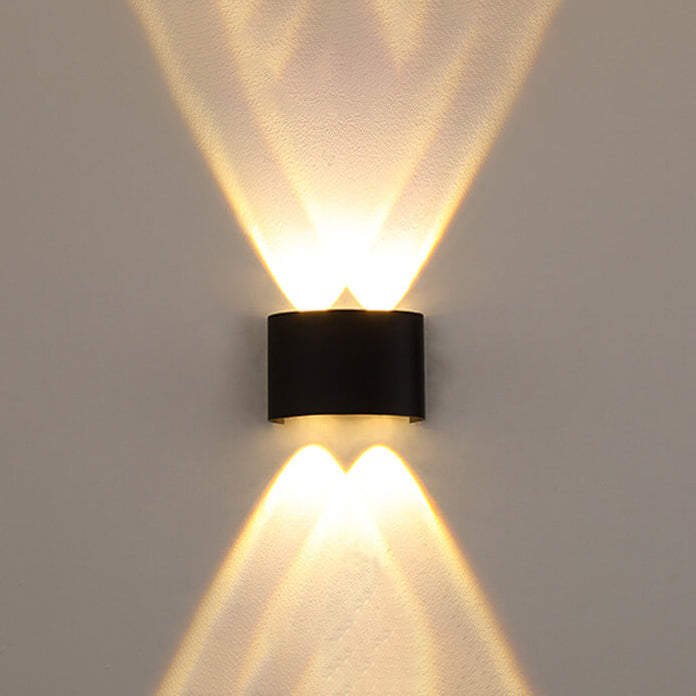 Moderne utendørs bue opp og ned spotlight LED utendørs vanntett vegglampe | Skanto