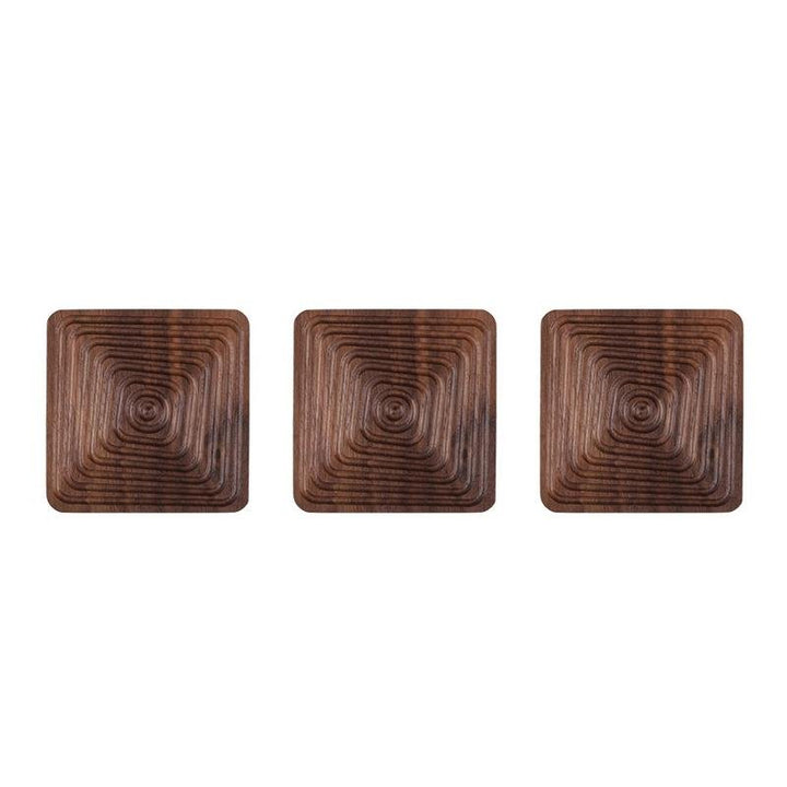 Creative Coasters – Svart valnøtt i unike former Skanto
