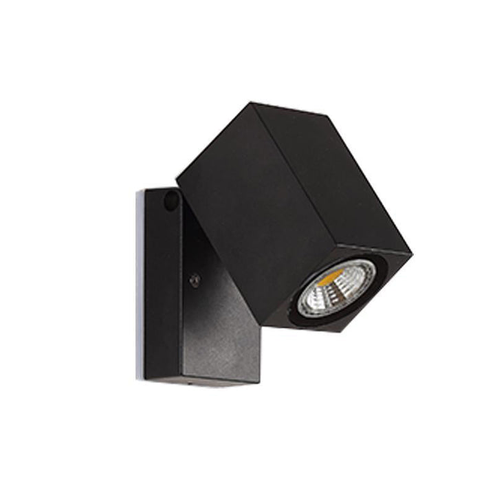 Moderne Enkelthet Vanntett Justerbar Vinkel Kvadrat Aluminium LED Vegglampe For Utendørs Terasse | Skanto