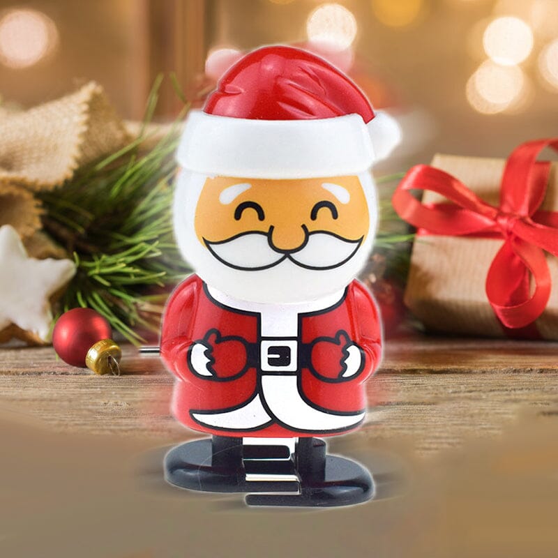 Norvo | 🎅Juleoppvindingsleker, julestrømpefyll assorterte hoppende gående klokkeverk leker