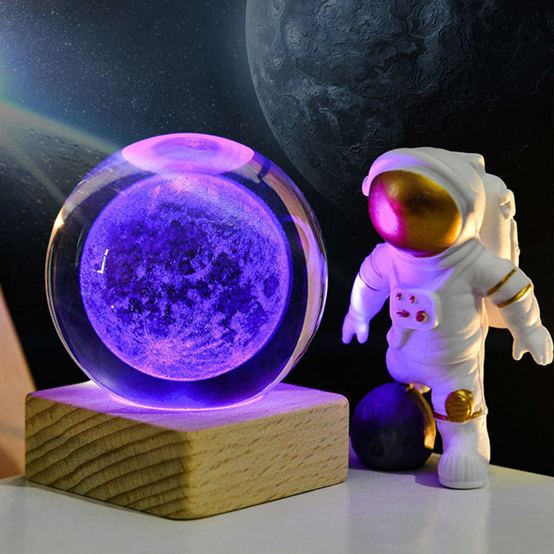 Skanto | 3D Galaxy Crystal Ball Nattlampe Dekorlampe