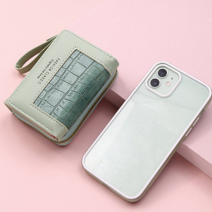 Skanto | Large Capacity Multi-Card Zipper Tri-Fold Myntpung
