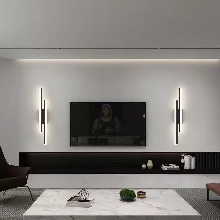 Skanto | LuxLine Moderne LED Vegglampe | Minimalistisk Design | Jern & Akryl | Dimmbar Lys
