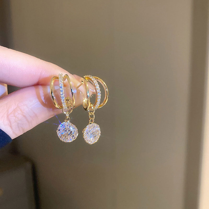 Skanto | Fashion Diamond Crown Øredobber