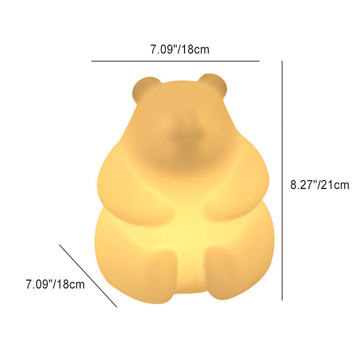 Skanto | Modern Creative Bear PE LED Table Lamp for Living Room