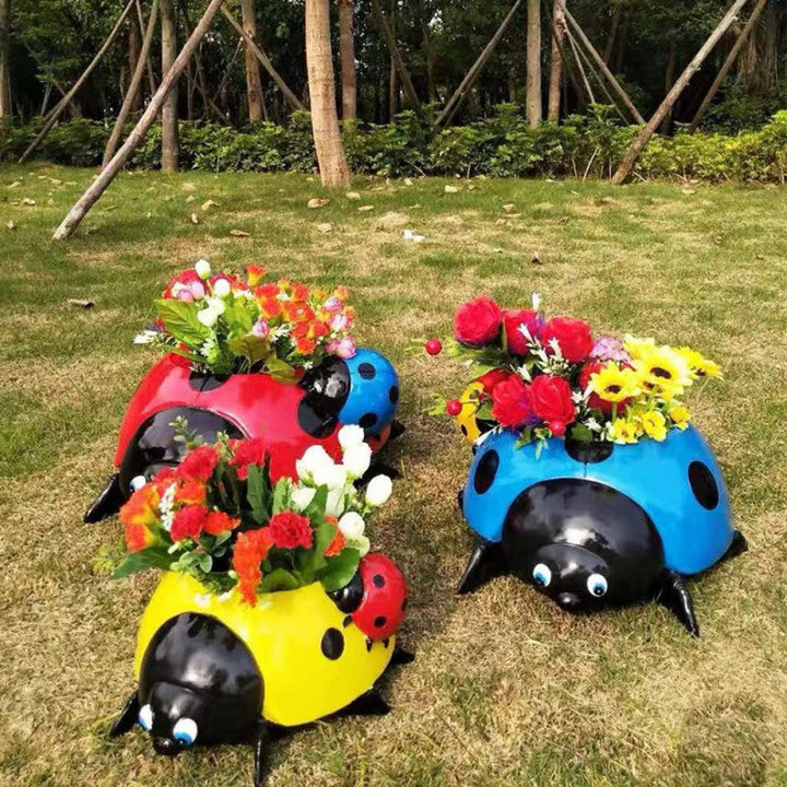 Skanto | Metall Marihøne Blomsterpotte