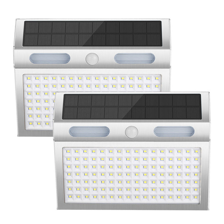Solargenerator Induksjon Rustfritt Stål Trapezoidal LED Utendørs Vanntett Vegglampe | Skanto