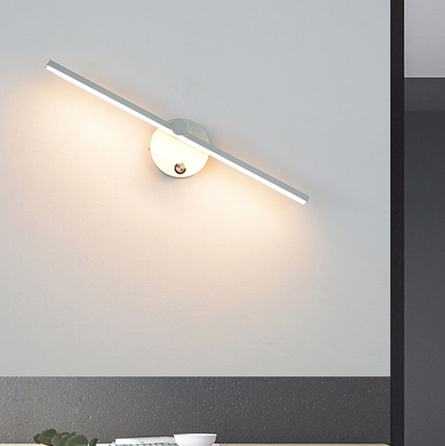 Norvo | Nordisk Minimalist Aluminium Lang Stangbryter LED Speil Vegglampe
