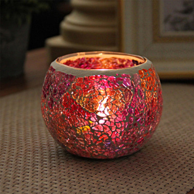 Skanto | Europeisk Retro Glass Mosaic Tealight Holder