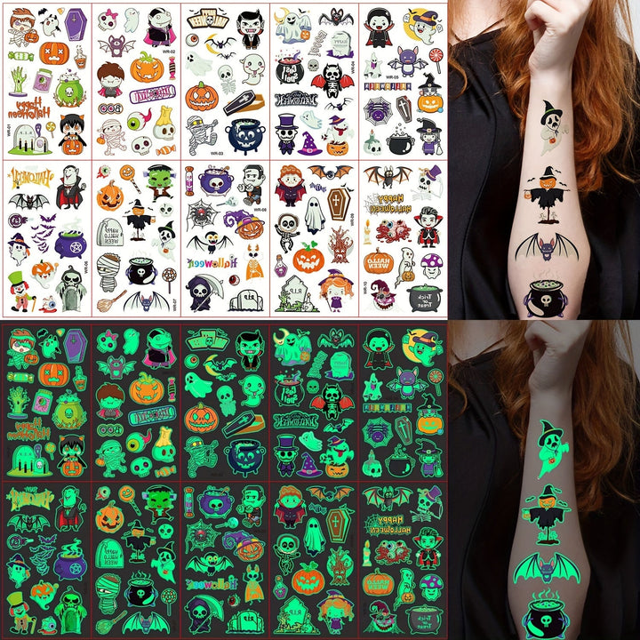Skanto | Midlertidig Glow in the Dark Barne Tatoveringer