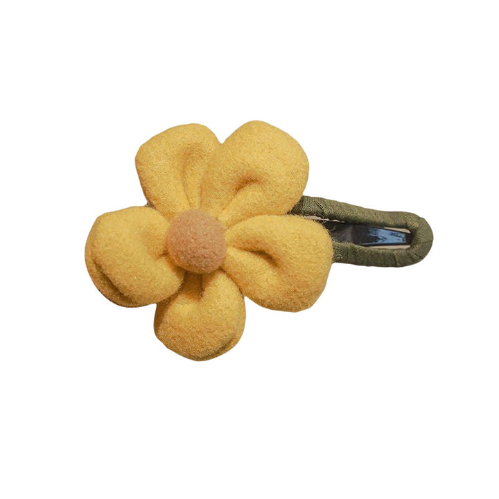 Elegant Plush Flower Hairpins Skanto