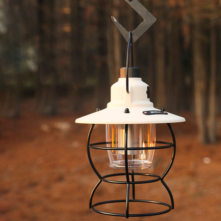 Skanto | Utendørs Vintage Camping Lys Hest Lys Oppladbart Bærbart Camping Lys