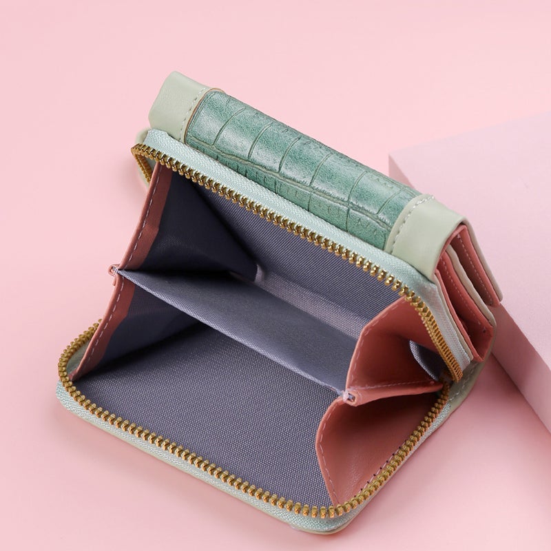 Skanto | Large Capacity Multi-Card Zipper Tri-Fold Myntpung