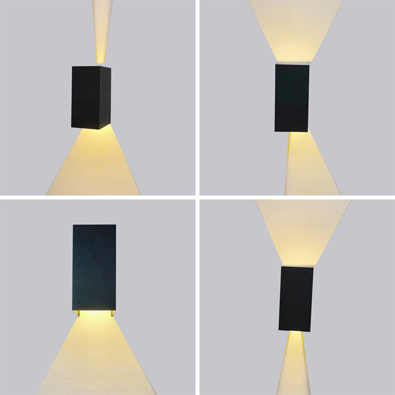 Moderne Smart Square APP Dimming Vanntett LED Vegglys Lampe | Skanto