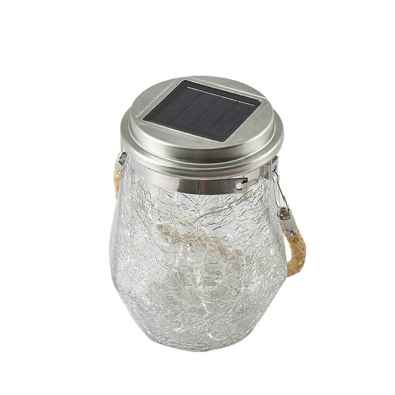 Norvo | Moderne kreativ sprukket glassflaske stjernedekor LED solstrenglys for utendørs patio