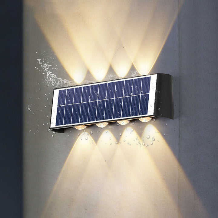Skanto | Moderne Enkelhet Sol Vannavstøtende Rektangulær ABS PMMA LED Vegglampe For Utendørs Patio