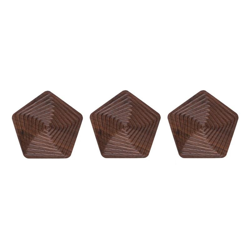 Creative Coasters – Svart valnøtt i unike former Skanto
