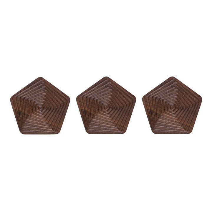Creative Coasters – Svart valnøtt i unike former Skanto