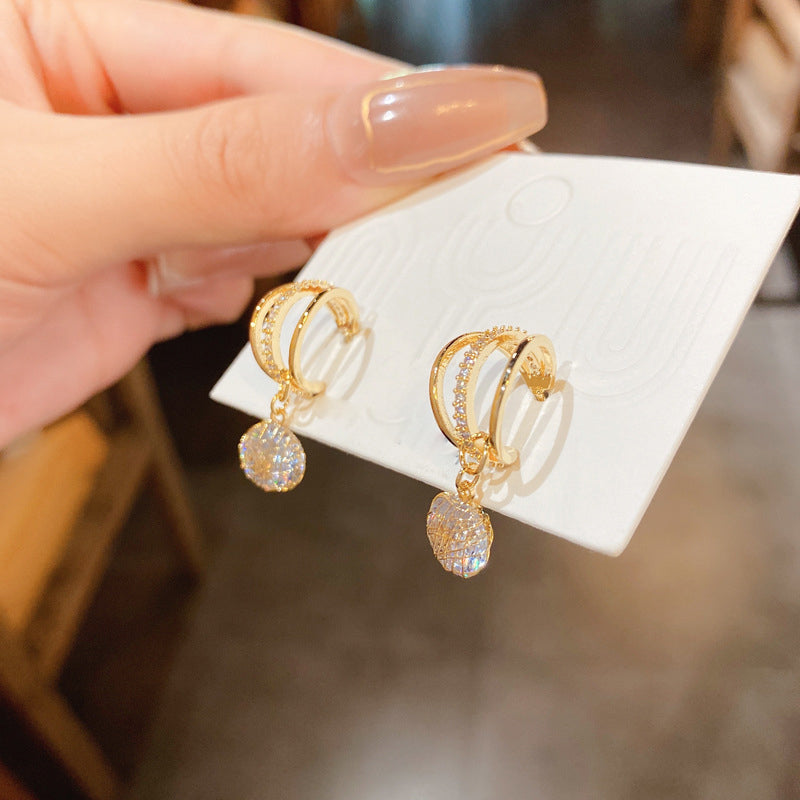 Skanto | Fashion Diamond Crown Øredobber