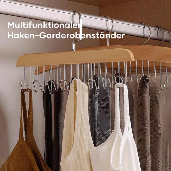 Ikke-glidende garderobe med flere kroker | Skanto