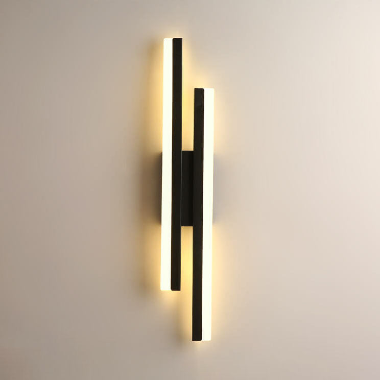 Skanto | LuxLine Moderne LED Vegglampe | Minimalistisk Design | Jern & Akryl | Dimmbar Lys