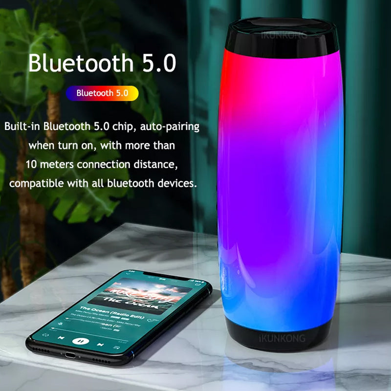 Skanto | LED Bluetooth Trådløs Bass Subwoofer Musikkspiller