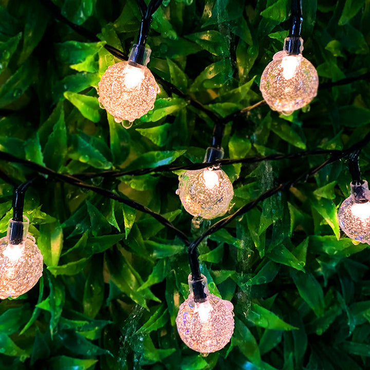Skanto | Moderne Art Deco vanntett Solar-PVC-Gummi-akryl-snor-bees-ball-kristall-ball-fall-LED lys utendørs for hagen