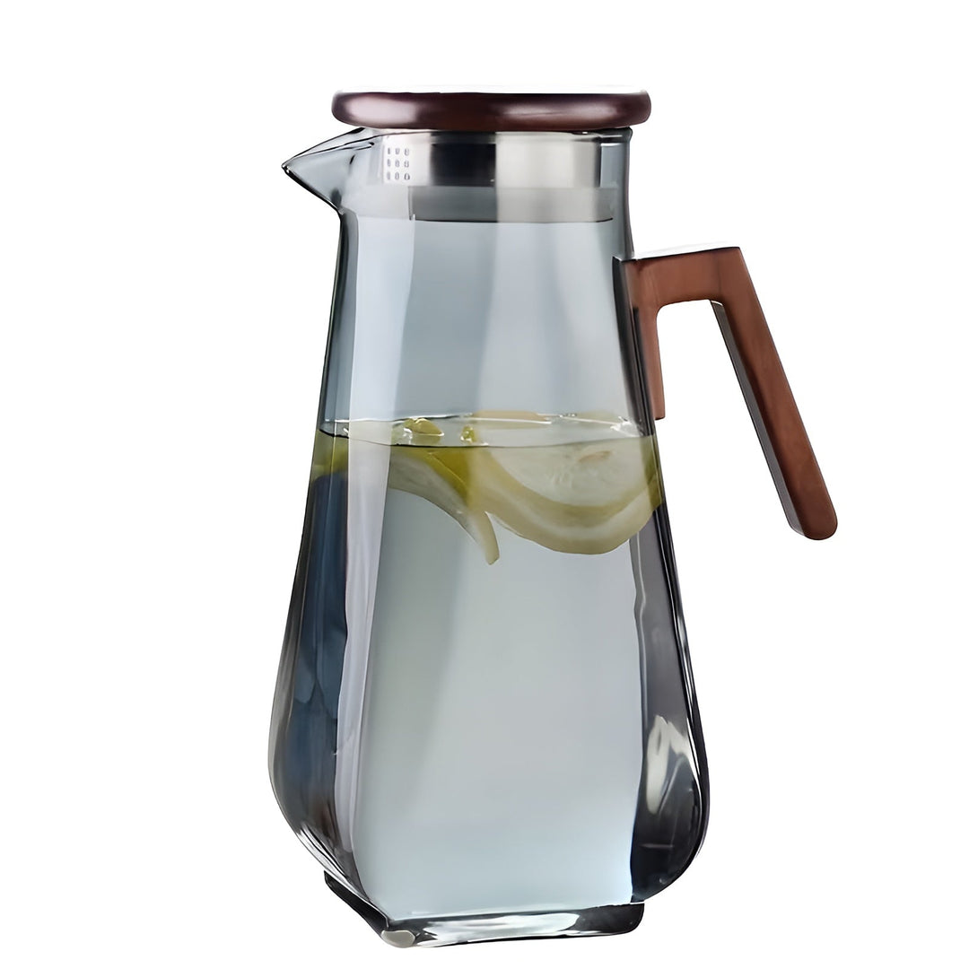 Glass kanne med stor kapasitet – Varmeresistent og holdbar | Perfekt for vann og juice | Skanto