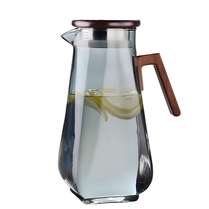 Glass kanne med stor kapasitet – Varmeresistent og holdbar | Perfekt for vann og juice | Skanto